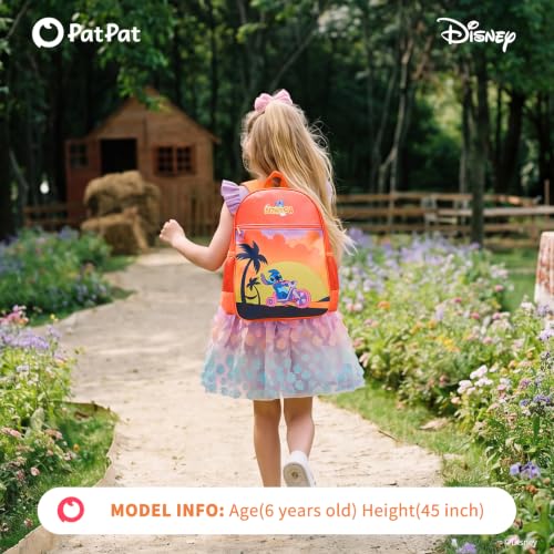 Image of Disney Lilo & Stitch Boys /Girls Backpack for Elementary Kindergarten TK 12L | Water-Stain-Tear-Resistant Fabric, Lightweight 350g, Ergonomic Padded Adjustable Straps, Chest Strap Support, Large Capacity