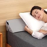 SUNYRISY Queen Size (60'×8'×6') Bed Wedge Mattress Wedge Pillow Gap Filler, Headboard Pillow to Fill The Gap (0-5.5'') Between Your Headboard and Mattress (Gray, Velvet)