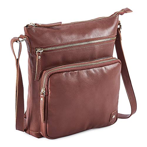 Real Leather Crossbody Bags Purses for Women Shoulder Handbags Crossover Handmade Stylish Trendy Pocketbook