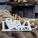 DEKO AUFSTELLER mit Herzen LOVE inkl. Personalisierung Wunschtext - Größe 20 x 8 cm | Dekolando Home Accessoires