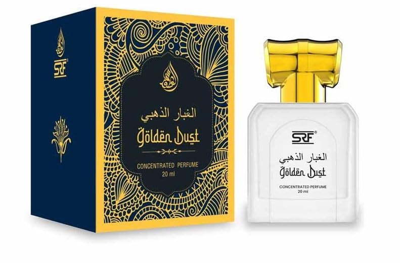 Image of Golden Dust Luxury Concentrated Perfume Oil for Unisex, 20 ml | Long Lasting Non Alcoholic Attar | Rich Musky Woody Oriental Fragrance | Premium Arabic Perfume Oil