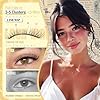Short Lash Clusters Natural Cluster Eyelash Extensions 8-10-12MM Clear Band Cluster Lashes Extensions Wispy Individual Lashes CC-Curly Eyelash Clusters Pestañas Postizas Naturales 144Pcs DIY Lashes #3