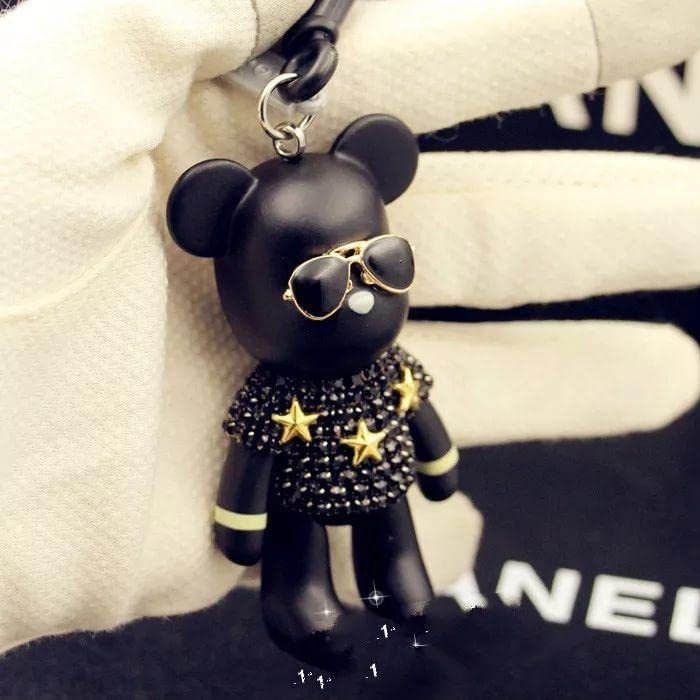 Amazon.co.jp: ベアーストラップ キーリング サングラスクマ