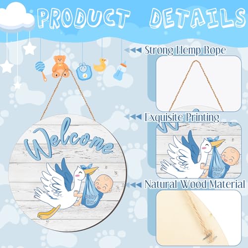 Chunful-Baby-Boy-Door-Sign-Gender-Reveal-Welcome-Sign-Hanging-Wreath-Round-Rustic-Wood-Farmhouse-Decorations-Holiday-Front-Door-Decor-for-Baby-Shower-Porch-Party-Supplies Chunful Baby Boy Door Sign Gender Reveal Welcome Sign Hanging Wreath Round Rustic Wood Farmhouse Decorations Holiday Front Door Decor for Baby Shower Porch Party Supplies