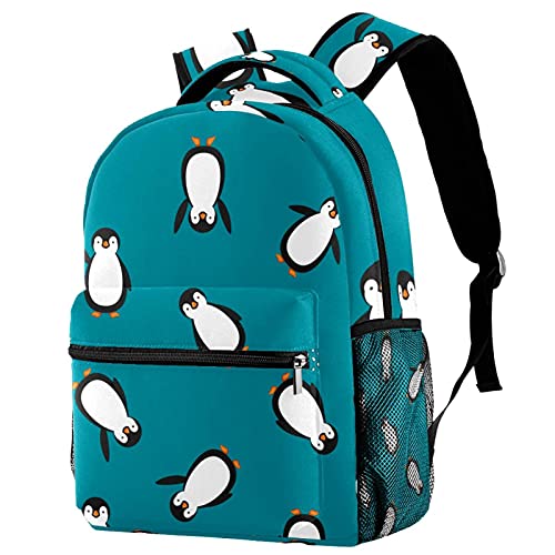 Sac à dos pingouin bleu idéal pour les vacances des filles et garçons