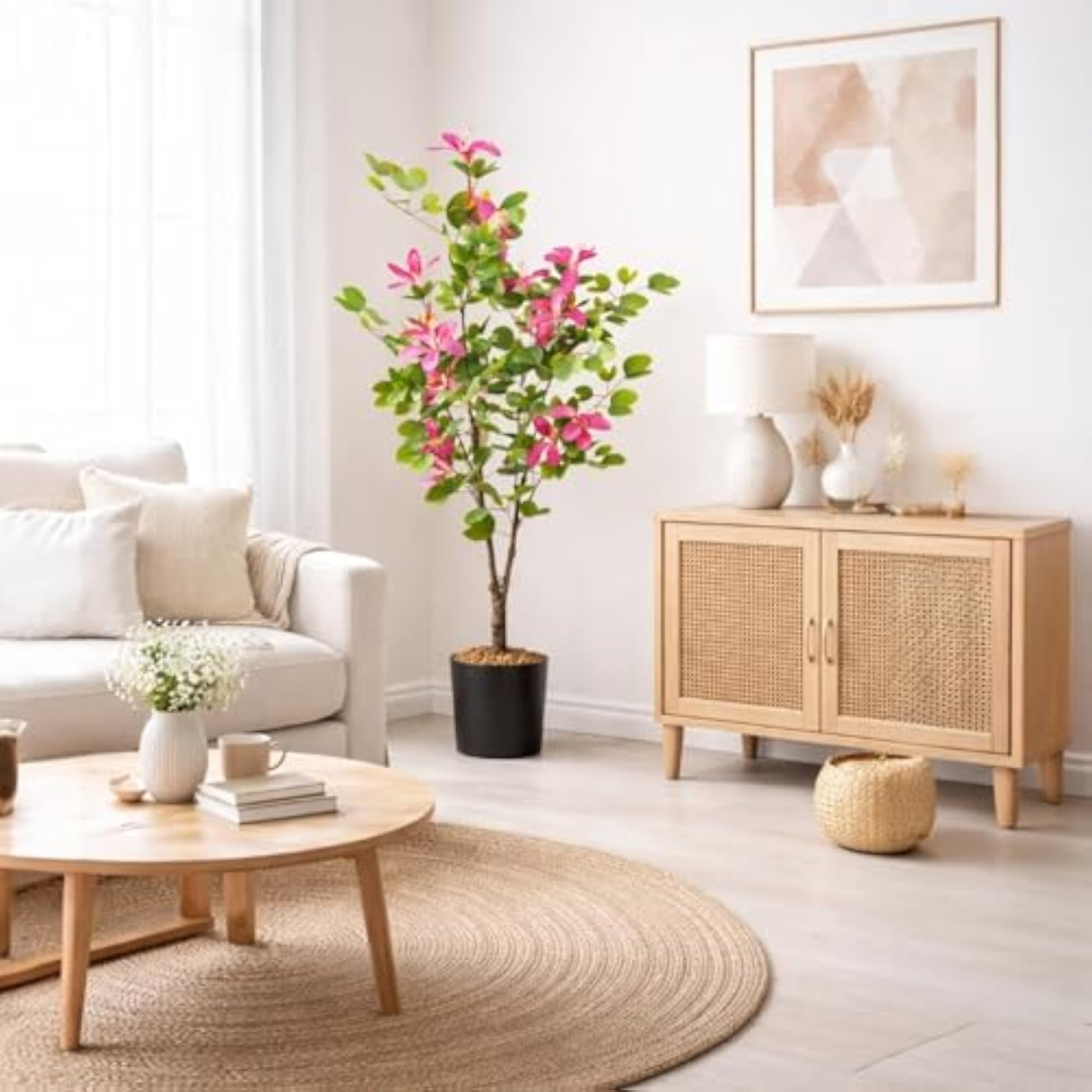 Artificial Bauhinia Flower Plant with Pot