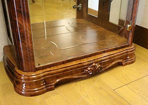 サルタレッリ　アマルフィ　キュリオケース　カップボード　ショーケース　飾り棚　ガラスケース　ブラウン色　83×43×186　照明付き Amazon.co.jp: サルタレッリ アマルフィ キュリオケース (カップボード