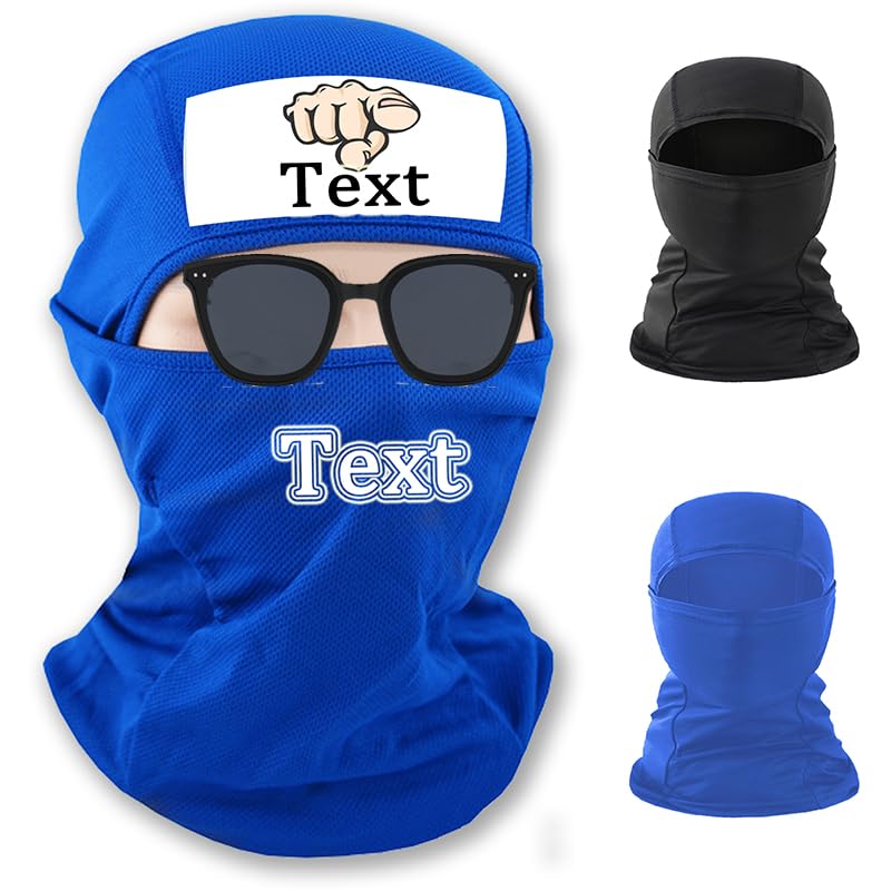 Máscara de esquí personalizada para hombres y mujeres, balaclava infantil para ciclismo y motocicleta con nombre o logo personalizado miniatura 1