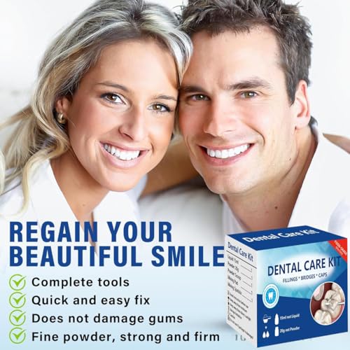 Image of Temporary Replacement Tooth Repair Kit, Zinc Oxide Eugenol Cement Dental Care Kit Glue for Crowns & Bridges Filling, Perfect Smile (4)