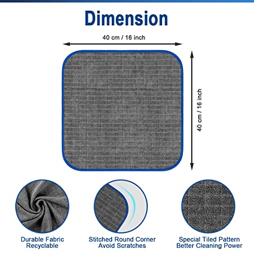 Airlab 8x Microfiber Cleaning Cloths for Glass and Windows, Wonder Wipes Drying Cloth, Super Soft Waffle Pattern Washable Cloth Duster for Kitchen Surfaces Bathrooms Mirrors Car Motorbike, 40x40cm - Image 6