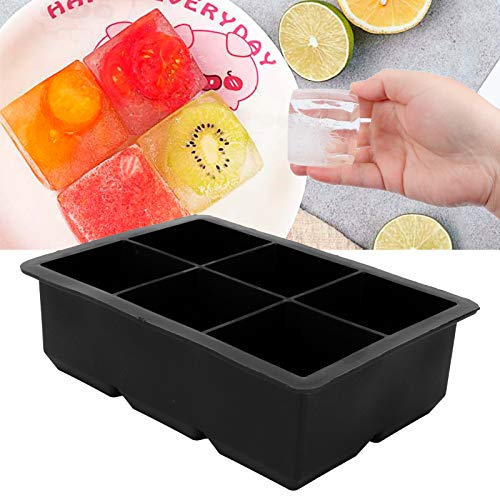 Molde de silicona para 6 cubos de hielo cuadrado miniatura 7