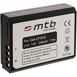 Pila Lp E10 Batería LP-E10 para Canon EOS 1100D, Rebel T3, Kiss X50