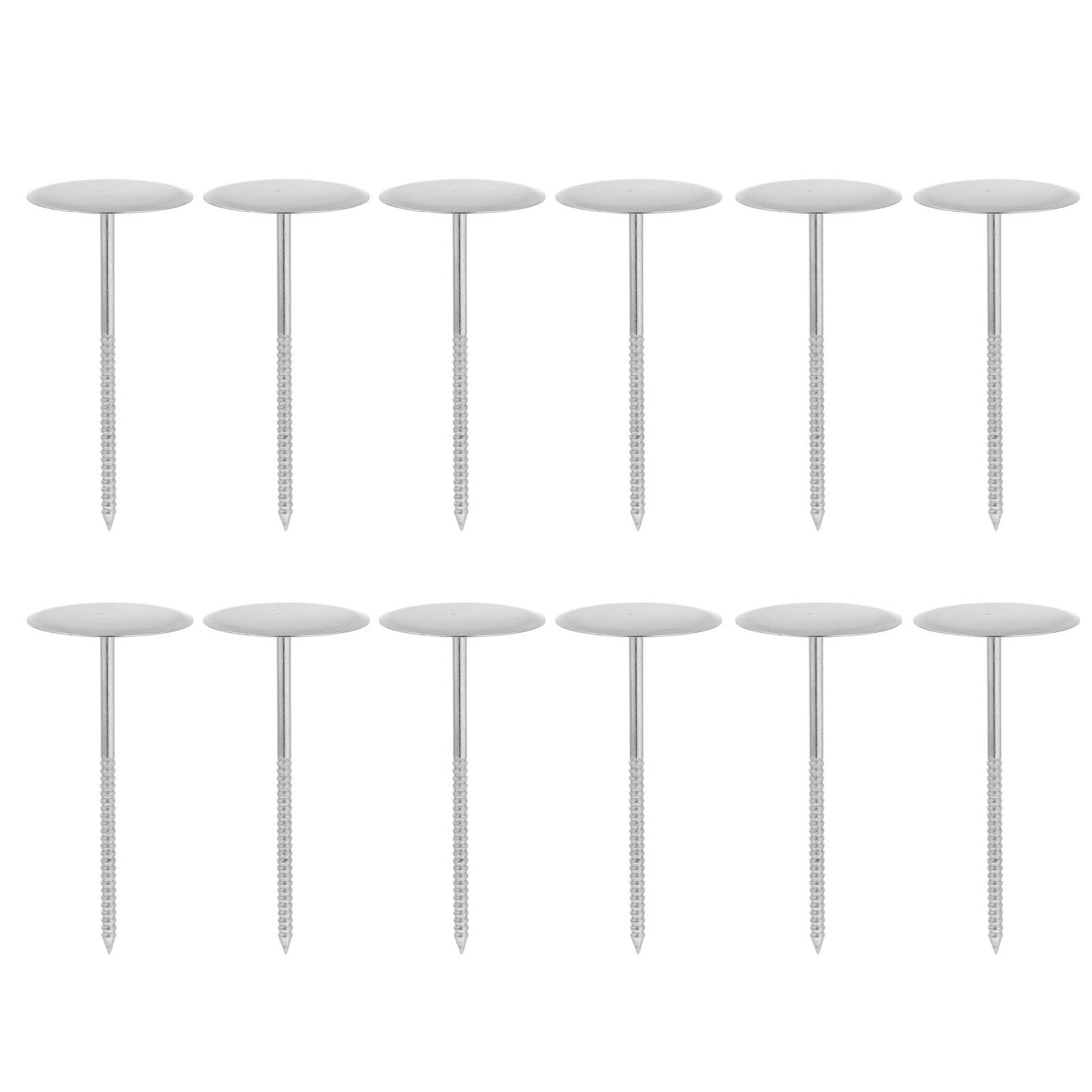 Hemoton 24 Pcs Cake Nail Reusable Stainless Steel Baking Heating Core Cake Needles Lifters Cupcake Decorating Tool Stainless Steel Baking Tools
