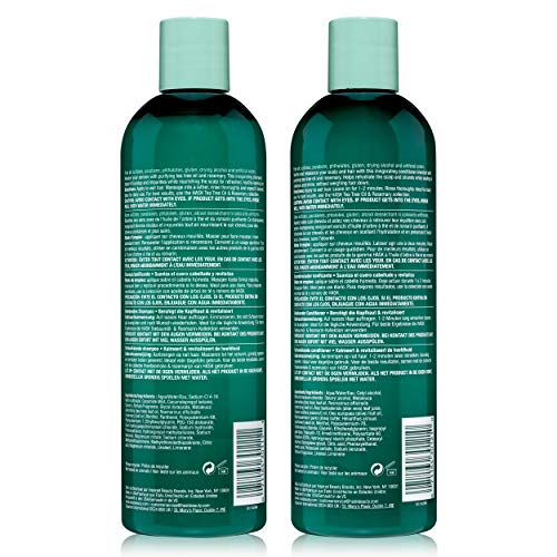 Hask Tea Tree Oil & Rosemary Invigorating Shampoo + Conditioner Set For All Hair Types, Color Safe, Gluten-Free, Sulfate-Free, Paraben-Free, Cruelty-Free - 1 Shampoo And 1 Conditioner #TOP7