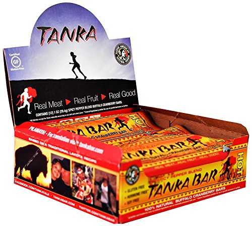 Bison Pemmican Meat Bars with Buffalo & Cranberries by Tanka, Gluten Free, Beef Jerky Alternative, Spicy Pepper, 1 Oz, Pack of 6 - Thumbnail 3