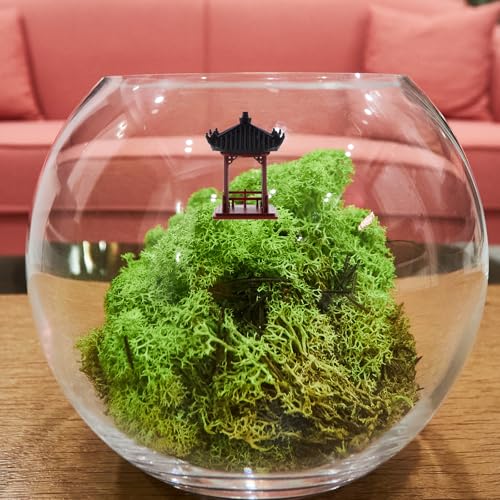 Figurine pavillon en résine OSALADI pour décor de micro-paysage