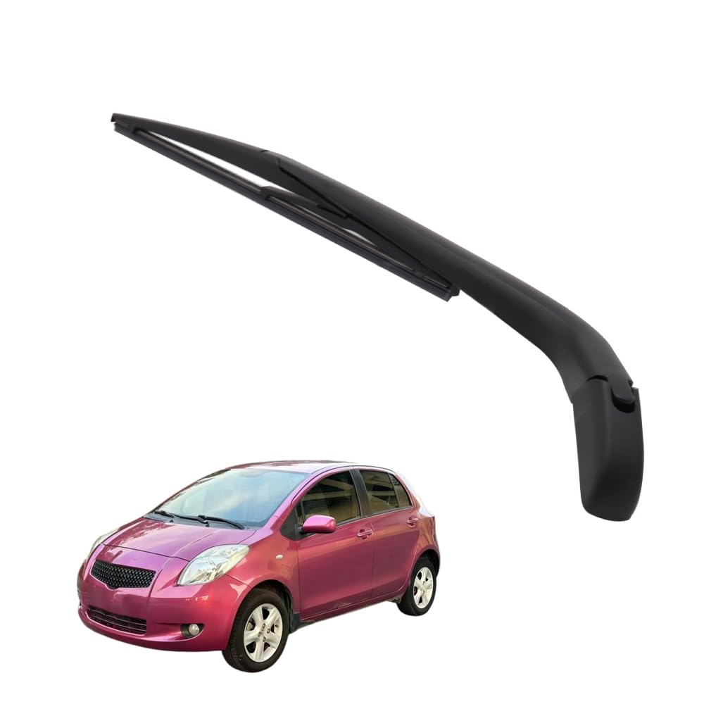 AMHVMU Rear Windscreen Wiper Blade Arm Set Fit For Toyota Yaris 2008-