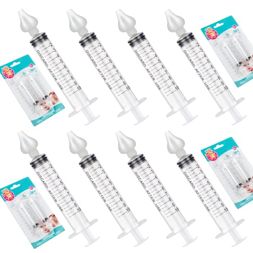 ONEVER Baby Nasal Aspirator - Professional Rinse System Baby Nasal Irrigator Portable Infant Nose Cleaner Quick Rinse Device BPA Free Nose Sucker for Baby Newborn Infants Kids Children