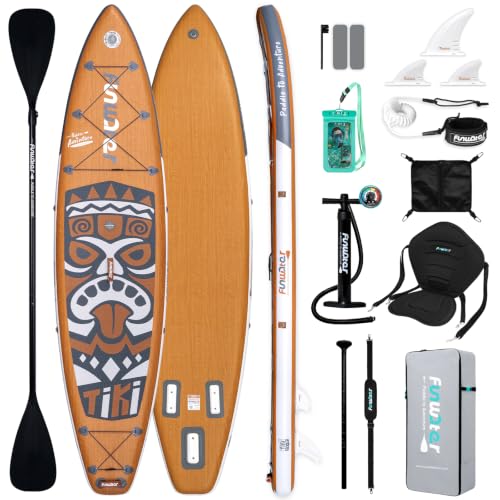 FunWater 11'6&times;33'&times;6' Inflatable Stand Up Paddle Board with Premium SUP Paddleboard Accessories...