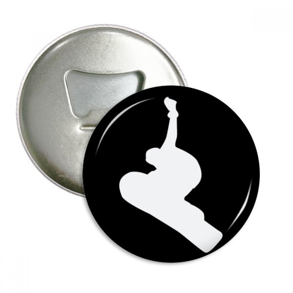 Ouvre-bouteille rond, aimant pour réfrigérateur et pins badge planche à roulettes