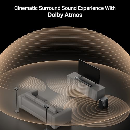 Image of Boat Aavante Prime 5.1 5000DA, Dolby Atmos, 500W, 5.1CH w /Wired Subwoofer & Wired Satellites, Multi Compatibility, Bluetooth Sound bar, Home Theatre Soundbar Speaker (Premium Black)