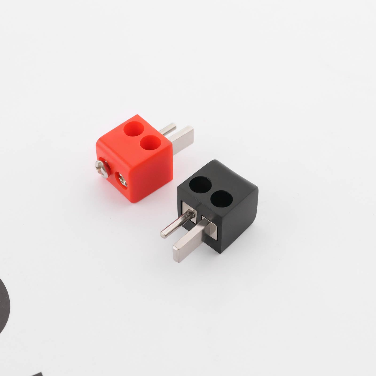 20 Pezzi Spinotto DIN A 2 Pin Per Altoparlanti ECSiNG | Connettori Con Vite Rosso E Nero Per Audio/Video