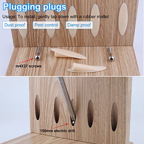 Gabarit de perçage oblique 9mm ajustable pour le travail du bois, kit de 6 pièces