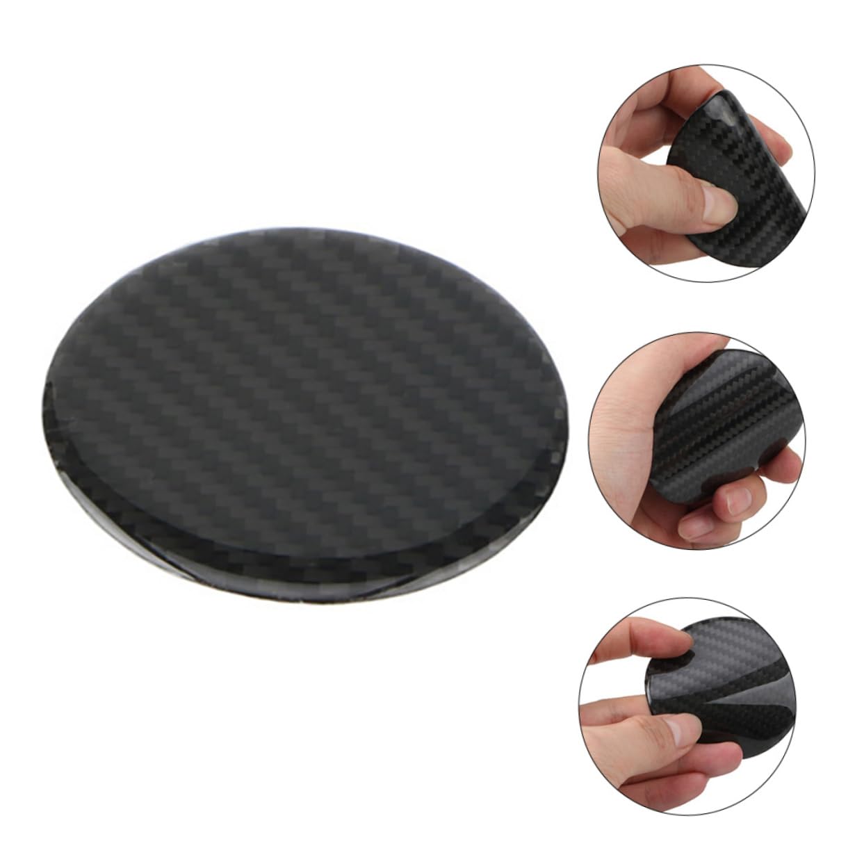 Mikinona 1Pc Non Slip Round Interior Cup Insulation Coaster Texture for Cup Holders Essential Cup Mat for Vehicle