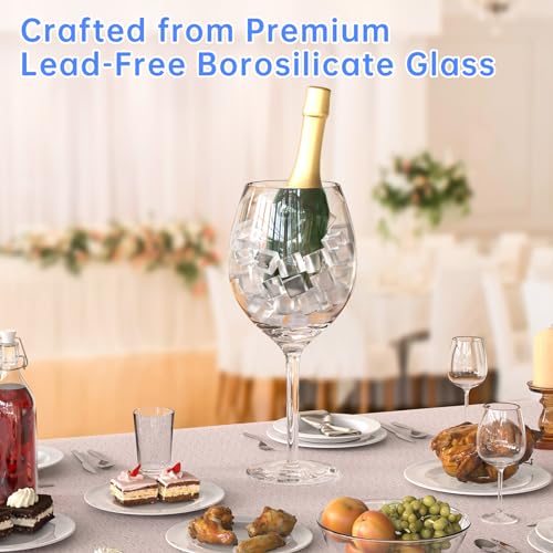 Raise a Glass: The NiHome Artisan 112oz Giant Wine Glass Redefining Celebrations!