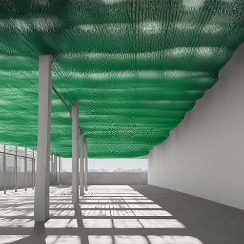 Image of Multipurpose Green Shade Net, UV-Stabilized Garden Net, 90% Sunlight Block (Green-90%, 4 ft X 15 ft)