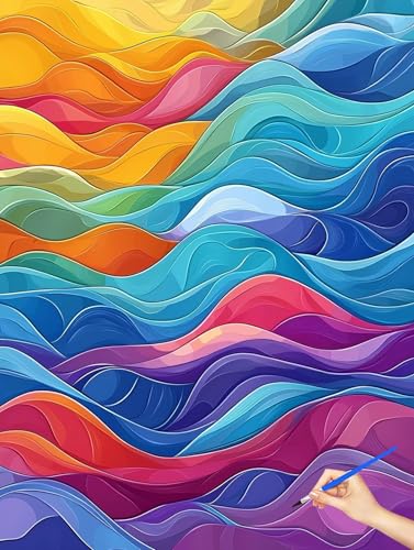 G ۓI hG F Paint by Numbers io[yCg q S DIY Cheerful Painting H| |ph ANLbg l̂߂̃NGCeBuȎ av[g z[ ItBX