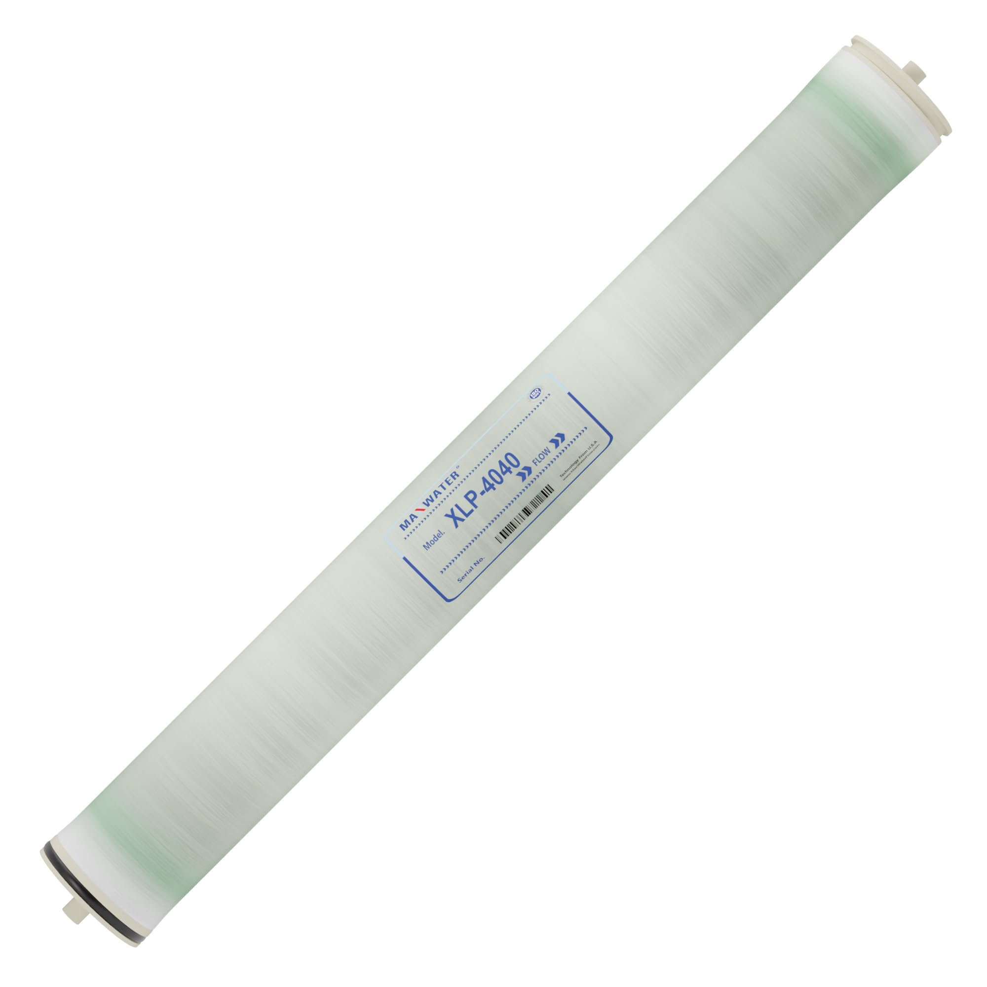 Max Water XLP-4040 Reverse Osmosis 4" x 40" RO Membrane, 2300 GPD | XLP 4040 For Water Purification Desalination Commercial, Industrial, Agricultural | Compatible With Dow Filmtec XLE-4040, HF4-4040