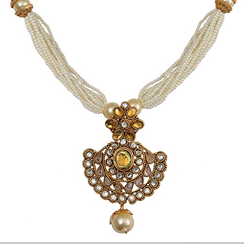 Elegant Traditional Pendant Set with Matching Earrings