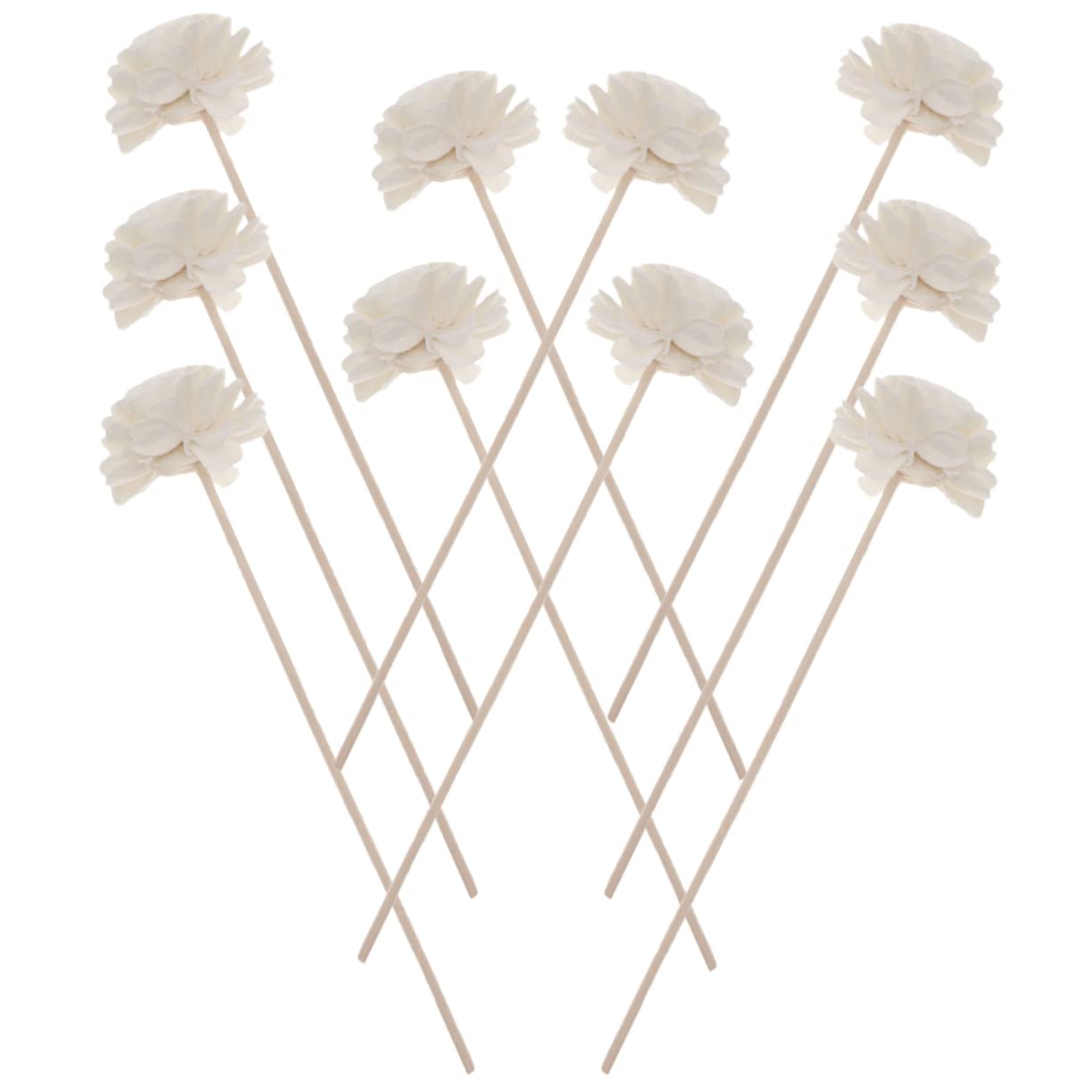 ABOOFAN 50 Stück Blumen der Aromatherapie Öl-Diffusor-Sticks Raumdiffusor duftstäbchen büroartikel Decor ätherisches Öl Blumen-Diffusor-Sticks Aromatherapie-Diffusor Rattan Schilf