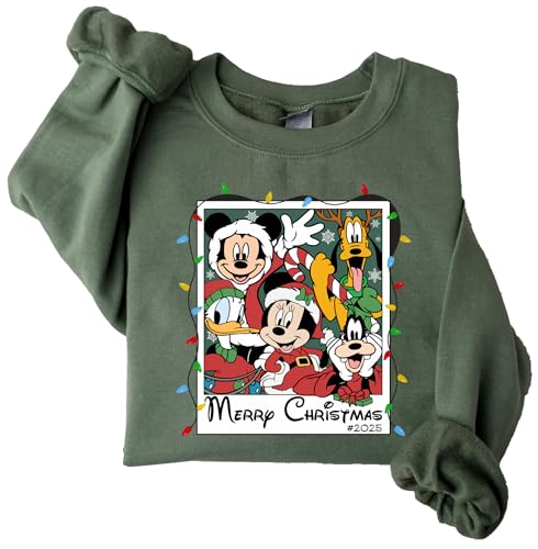 Mickey and Friends Christmas sweatshirt, Christmas Mickey and Friends shirt, Christmas shirt, Merry Christmas sweatshirt - Mickey Minnie Sweatshirt Multicolor