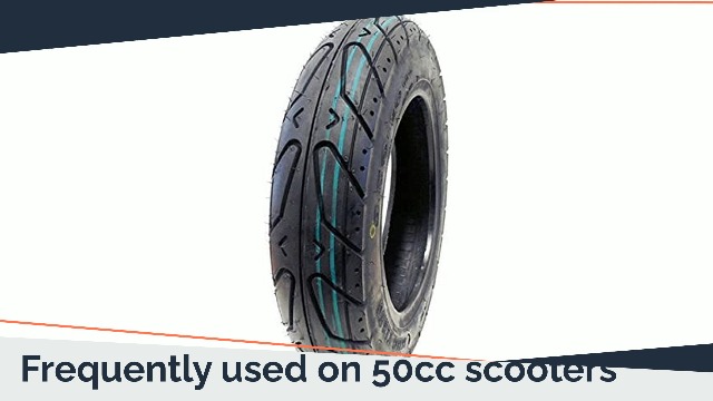MMG Tubeless Tire 3.50-10 – Front/Rear For Scooter, Moped, Motorcycle – 10 Inch Rim, All Season