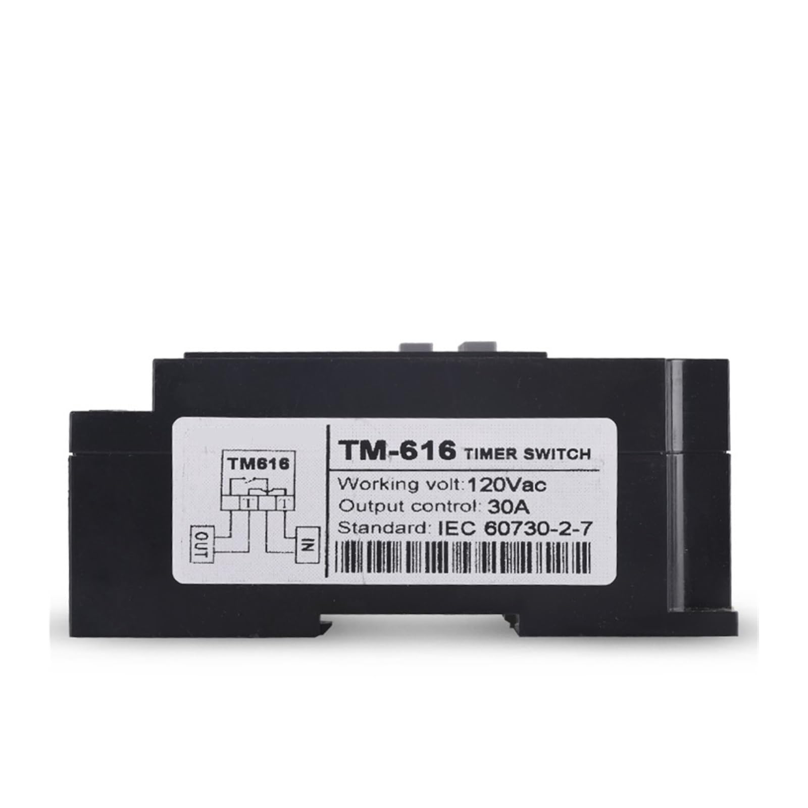 DEBLAN Carga 30A relé de Tiempo 7 días Temporizador Digital programable Interruptor Tiempo de Control de relé 110V 120Vac Montaje en Carril DIN