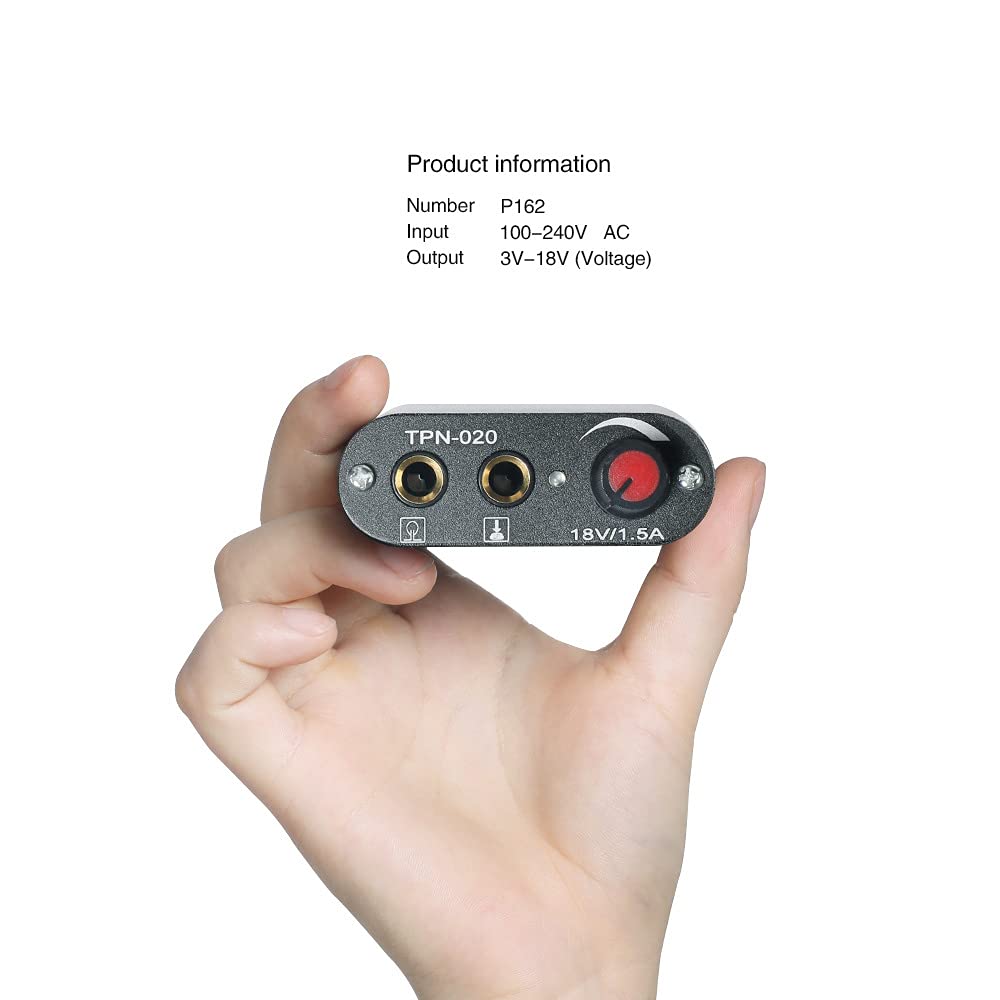 Kit macchinetta rotativa per tatuaggi - Penna per tatuaggi a cartuccia con mini alimentatore digitale, corsa da 3,5 mm, motore da 6000-8000 giri/min, pedale e 10 aghi per cartuccia,Grigio