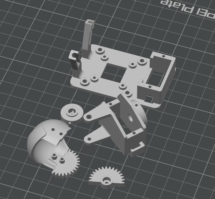 Image of Dual-Axis Servo Gimbal Mount(SG90 /MG90) - 3D Printed FPV Camera | Transmitter Stabilizer for RC Aircraft (Servo Motor & Electronics Not Included)