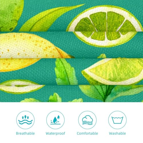 Tablier de cuisine avec 4 broches ajustables motif citron d'été