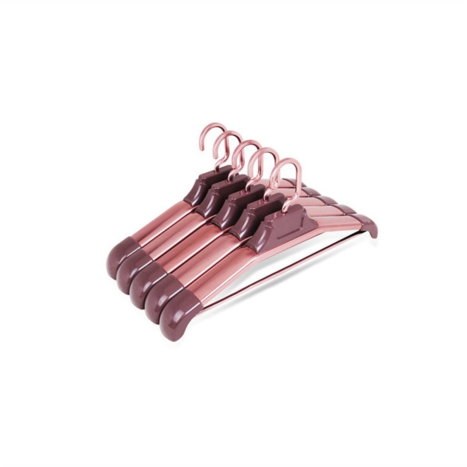 Aluminiowe wieszaki 5 szt., trwałe metalowe wieszaki na ubrania na marynarkę, spodnie wizytowe, płaszcz, garnitur, wieszak, organizacja szafy /468(Red)