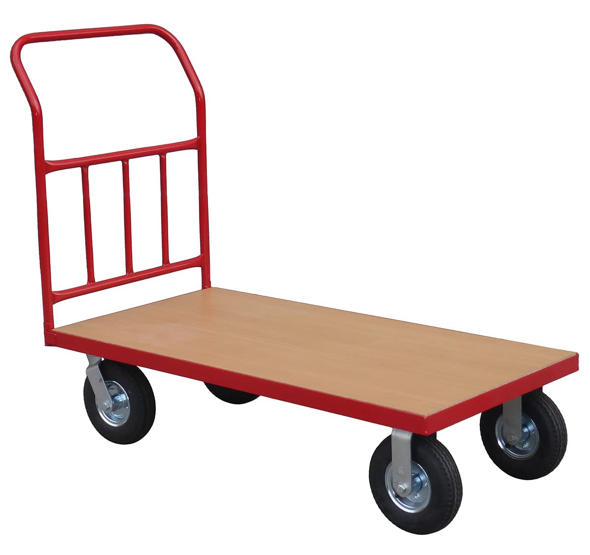 Buy Heavy Duty Platform Truck 300kg, Steel Flatbed Trolley with Long