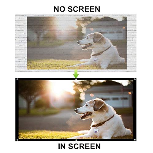 Pantalla para proyector portátil plegable 120 pulg 16:9 miniatura 3