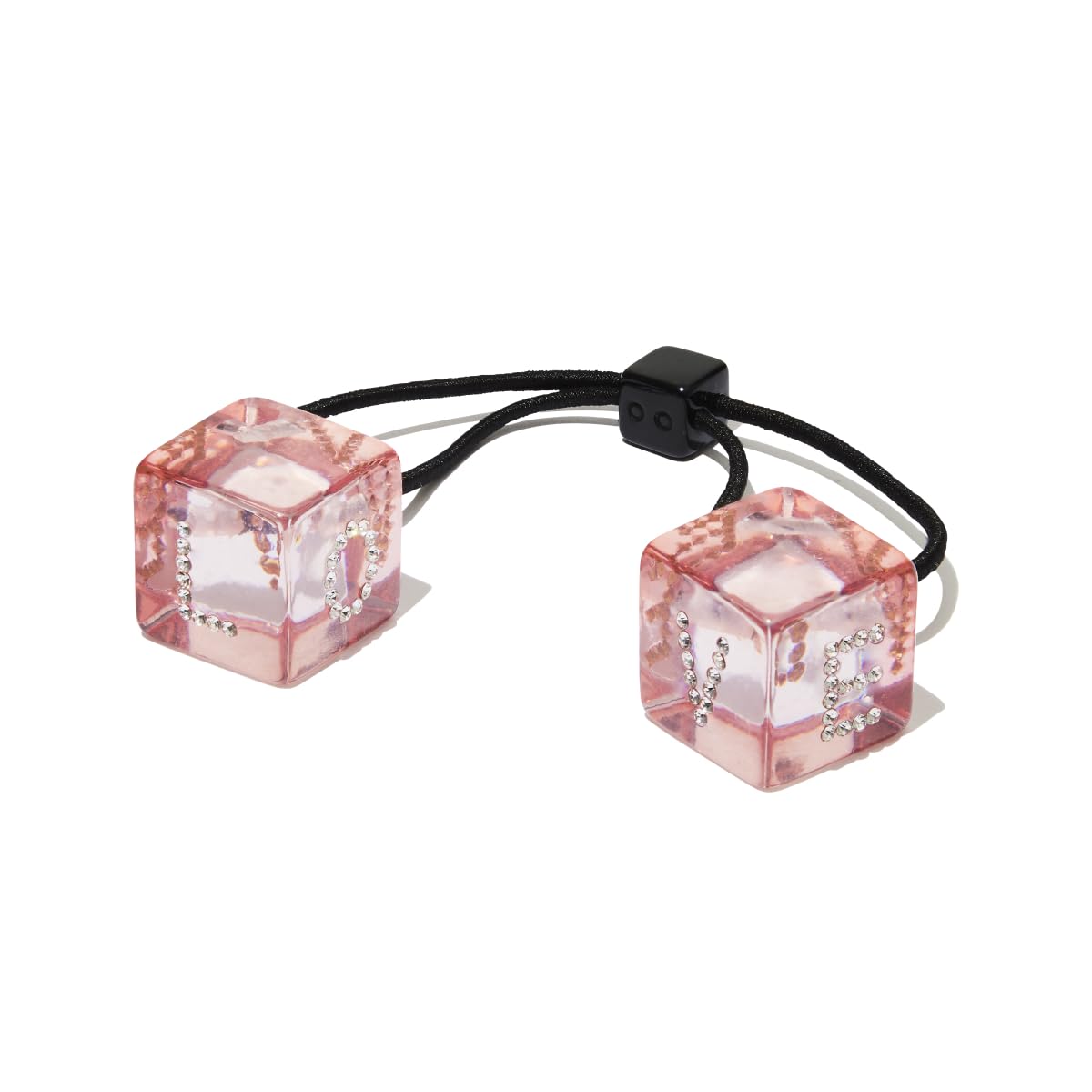 Umberto Giannini Hair Accessories Duo - Cubed Hair Bobbles (Set of 1) and Fashion Hair Slides Hair Grips (Set of 9) In Woven Pouch for Girls + Women - Image 4
