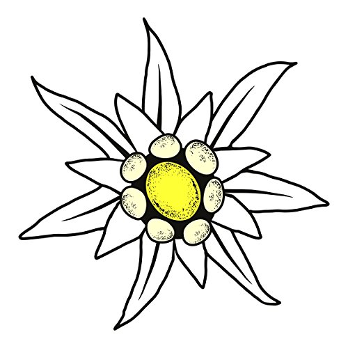 carstyling XXL Adhesivo edelweiss 90 x 90 mm