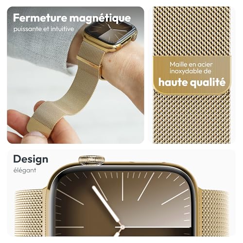Bracelet Apple Watch acier VONMÄHLEN Milanese Loop 2 réglable - 3