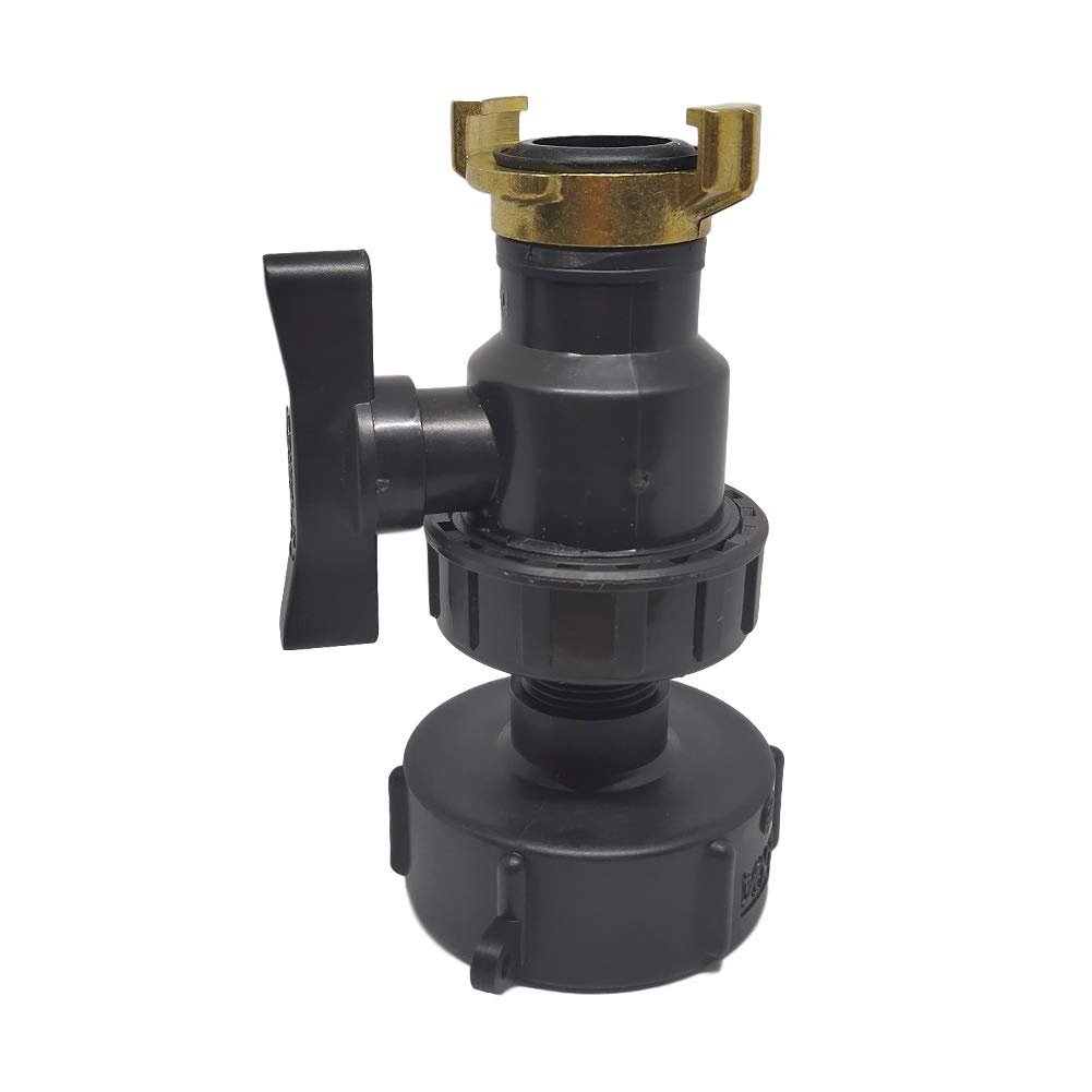 Adattatore Per Serbatoio IBC 1000L Con Rubinetto 3/4 - Raccordo Filettato DN60 Per Tubo Da Giardino - 3