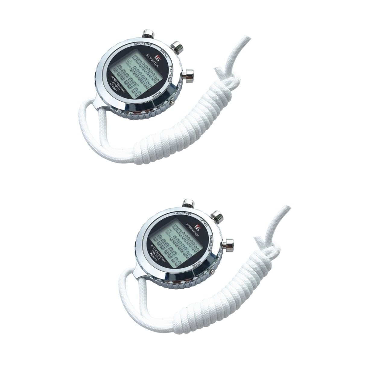 KOMBIUDA 2piezas Cronómetro Digital Profesional De Mano con Pantalla LCD Temporizador Electrónico De y Canales para Entrenamiento Deportivo y Otras Actividades