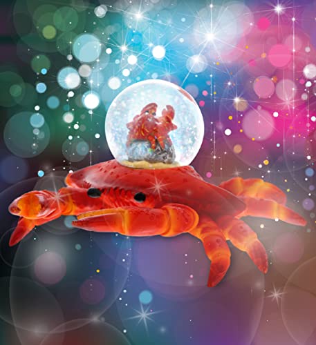 Cota Global Animal Glitter Snow Globe Glass Collectibles, Cool Land & Ocean Decor Wildlife Figurines Snow Globes Centerpiece, Nautical Water Globes For Home Decor & Shelf Decorations 45Mm - Crab #TOP4