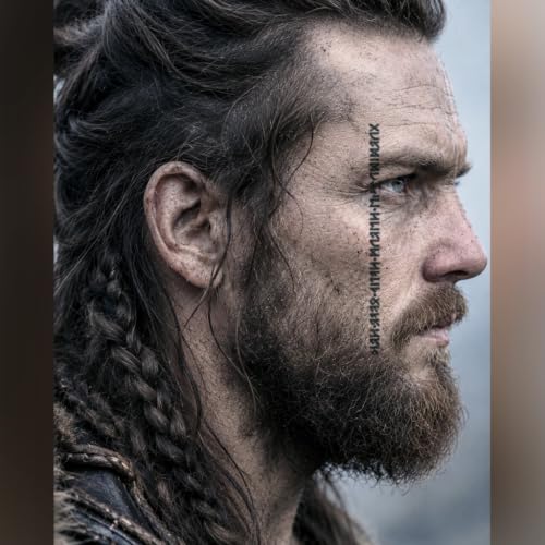 Ubbe Lothbrok Temporary Tattoo (Set of 2) - Ubbe Face Tattoo/Viking Costume
